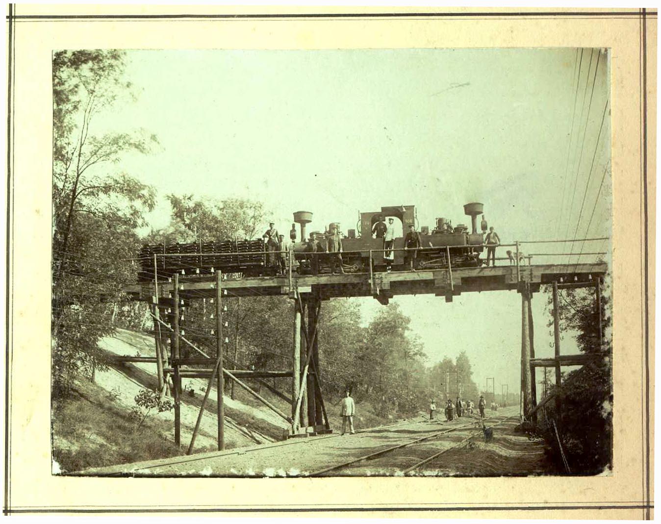 hfb_01 Brücke Anhalter Bahn Übung Jänickendorf - Lohburg 1895